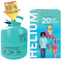 Bouteille hélium  20 ballons  vendue sans ballons