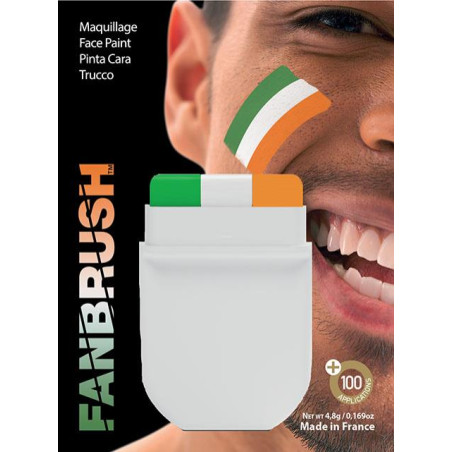 Fanbrush Irlande Vert/blanc/orange