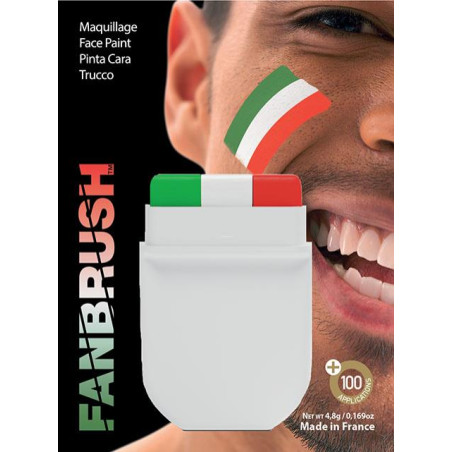 Fanbrush Italie Vert/blanc/rouge